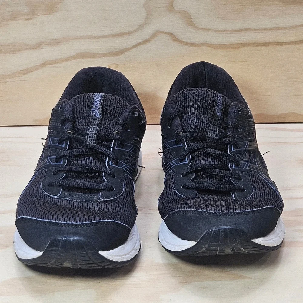 Asics Gel-Contend 6 Mens Black White Running Shoes 1011A667 Size 9